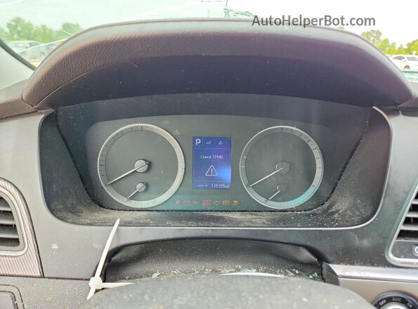 5NPE34AF4HH528582 2017 HYUNDAI SONATA Black Instrument cluster view