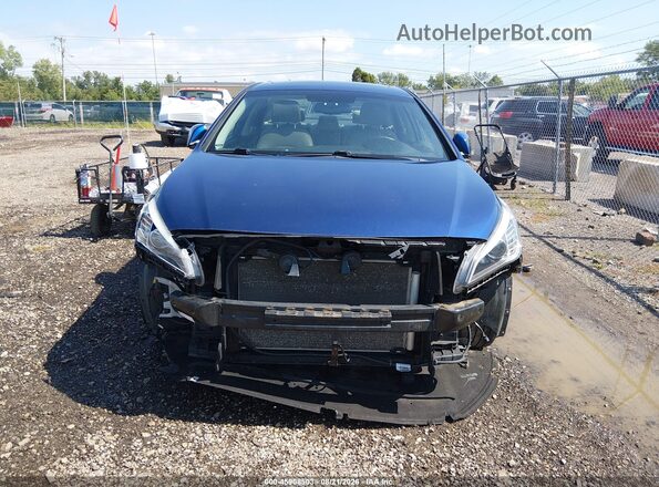5NPE34AF4HH548217 2017 HYUNDAI SONATA Синий Вид щитка приборов