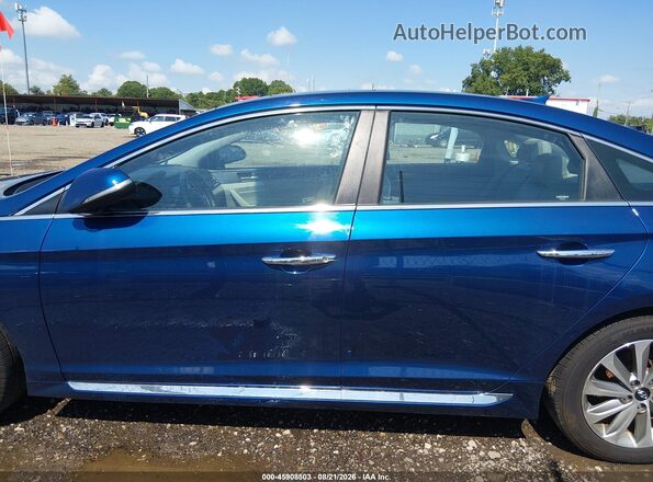 5NPE34AF4HH548217 2017 HYUNDAI SONATA Синий Панорамный вид салона 360°