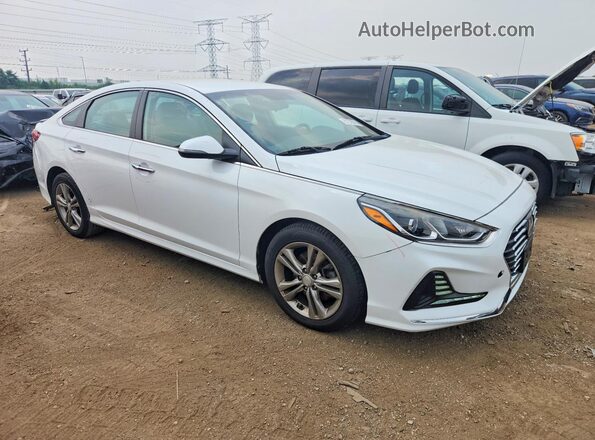 5NPE34AF4JH610091 2018 HYUNDAI SONATA White Delantero derecho