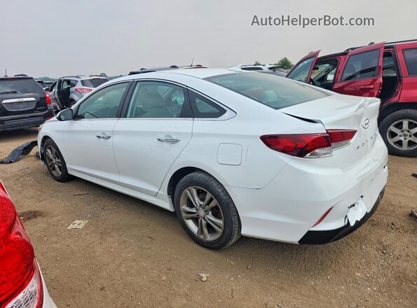 5NPE34AF4JH610091 2018 HYUNDAI SONATA White Trasero izquierdo