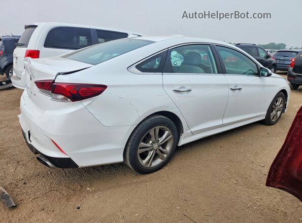 5NPE34AF4JH610091 2018 HYUNDAI SONATA White Trasero derecho