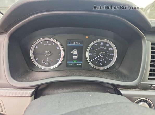 5NPE34AF4JH610091 2018 HYUNDAI SONATA White Vista del cuadro de instrumentos