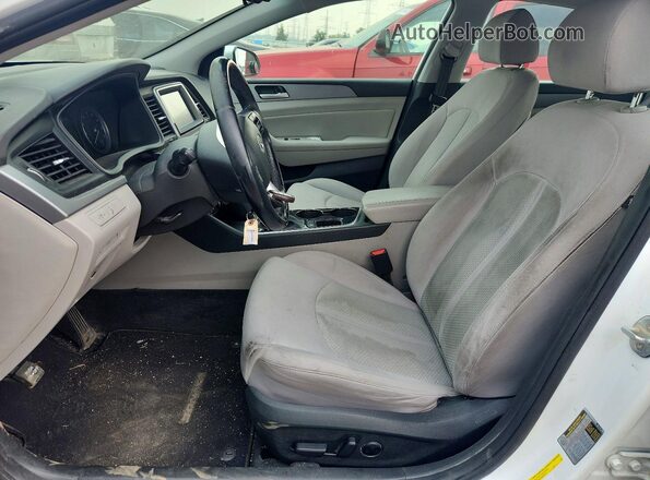 5NPE34AF4JH610091 2018 HYUNDAI SONATA White Vista interior delantera