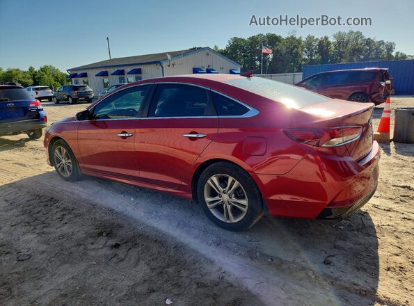 5NPE34AF4JH612116 2018 HYUNDAI SONATA Red Задня ліва чверть