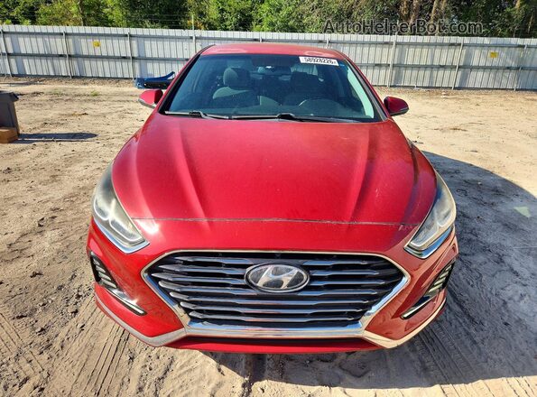 5NPE34AF4JH612116 2018 HYUNDAI SONATA Red Вид спереду