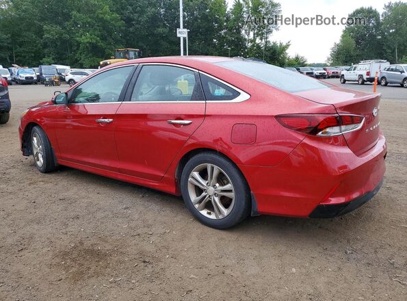 5NPE34AF4JH631457 2018 HYUNDAI SONATA Red Задня ліва чверть