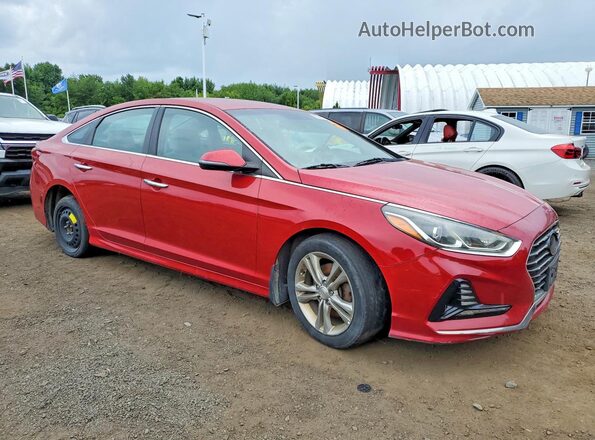 5NPE34AF4JH631457 2018 HYUNDAI SONATA Red Передня права чверть