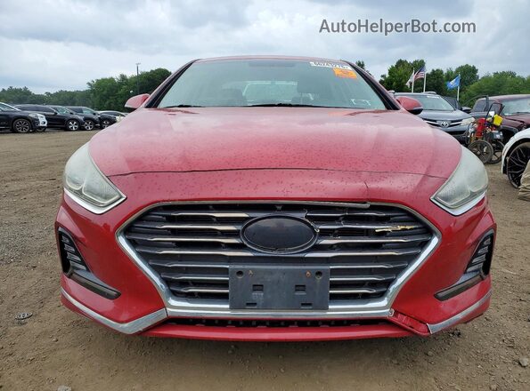 5NPE34AF4JH631457 2018 HYUNDAI SONATA Red Вид спереду