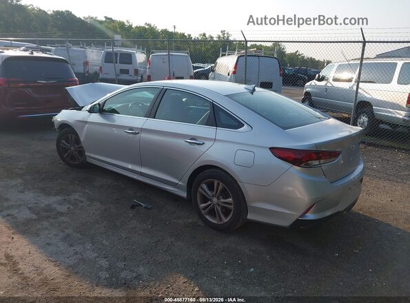 5NPE34AF4JH632141 2018 HYUNDAI SONATA Silver Հետևի ձախ