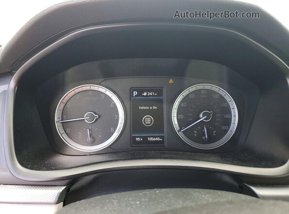 5NPE34AF4JH635900 2018 HYUNDAI SONATA White Вид щитка приладів