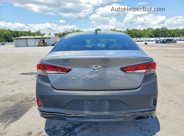 5NPE34AF4JH639395 2018 HYUNDAI SONATA Gray Հետևի տեսք