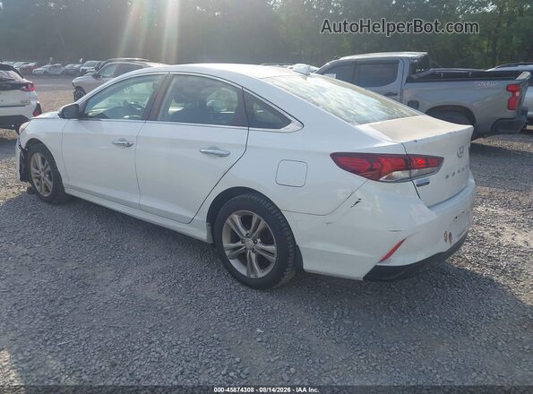 5NPE34AF4JH657234 2018 HYUNDAI SONATA White Trasero izquierdo