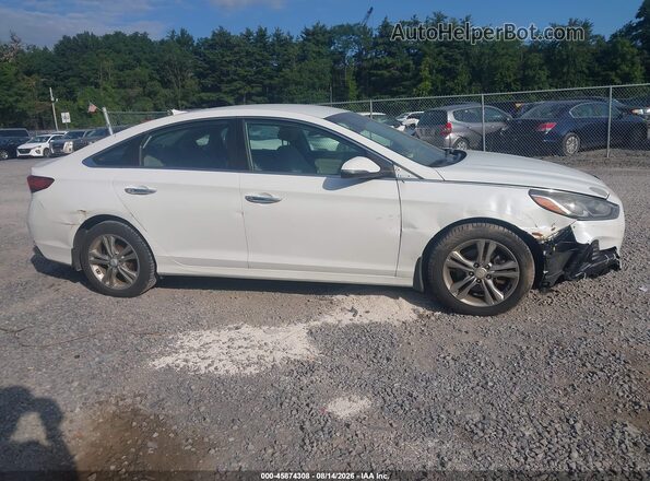 5NPE34AF4JH657234 2018 HYUNDAI SONATA White Vista interior trasera