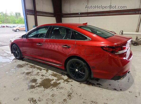 5NPE34AF4KH761417 2019 HYUNDAI SONATA Red Tył lewy