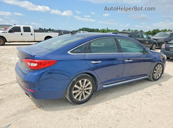 5NPE34AF5GH289865 2016 HYUNDAI SONATA Blue Tył prawy