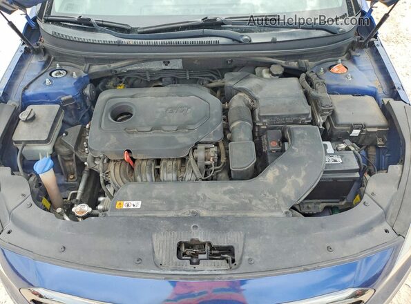 5NPE34AF5GH289865 2016 HYUNDAI SONATA Blue Widok wnętrza z tyłu