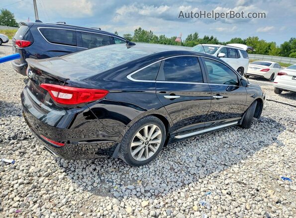 5NPE34AF5GH303554 2016 HYUNDAI SONATA Black Հետևի աջ