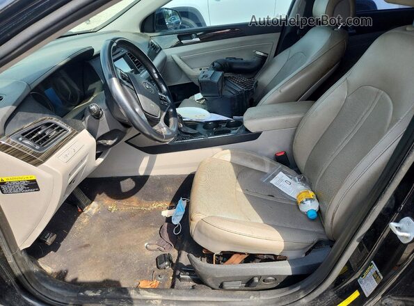 5NPE34AF5GH303554 2016 HYUNDAI SONATA Black Սալոնի դիմացի տեսք