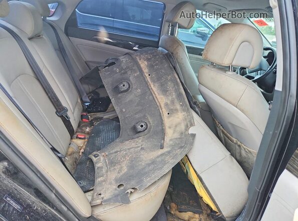 5NPE34AF5GH303554 2016 HYUNDAI SONATA Black Հետևի նստատեղերի տեսք