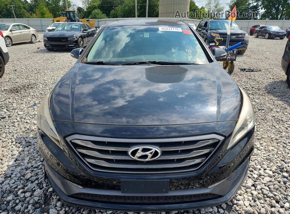 5NPE34AF5GH303554 2016 HYUNDAI SONATA Black Դիմացի տեսք