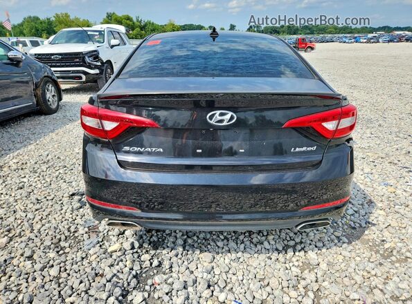 5NPE34AF5GH303554 2016 HYUNDAI SONATA Black Հետևի տեսք