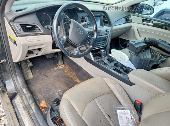 5NPE34AF5GH303554 2016 HYUNDAI SONATA Black Առջևի վահանակի տեսք