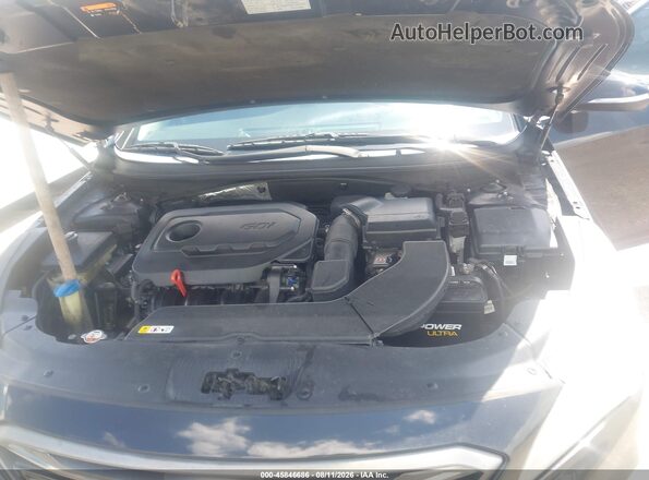 5NPE34AF5GH362202 2016 HYUNDAI SONATA Black Widok z tyłu