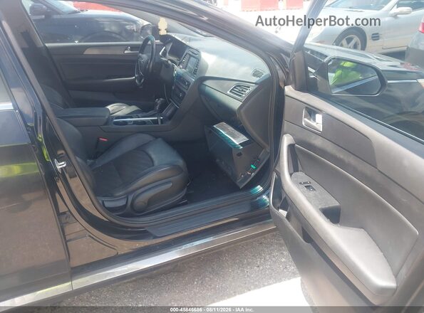 5NPE34AF5GH362202 2016 HYUNDAI SONATA Black Widok wnętrza z przodu