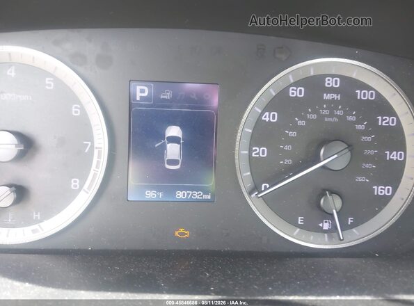 5NPE34AF5GH362202 2016 HYUNDAI SONATA Black Widok tylnych siedzeń
