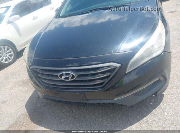 5NPE34AF5GH362202 2016 HYUNDAI SONATA Black Widok zestawu wskaźników
