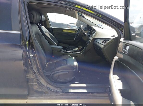 5NPE34AF5GH374527 2016 HYUNDAI SONATA Black წინა სალონის ხედი