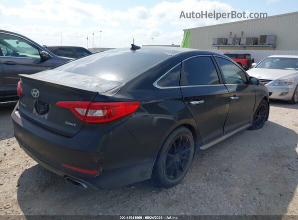 5NPE34AF5GH374527 2016 HYUNDAI SONATA Black უკანა მარჯვენა