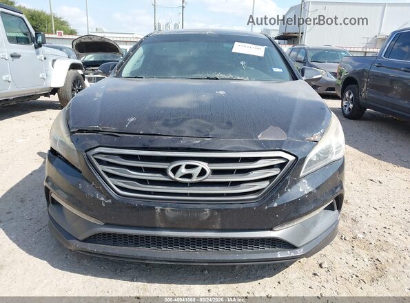 5NPE34AF5GH374527 2016 HYUNDAI SONATA Black ხელსაწყოთა პანელის ხედი