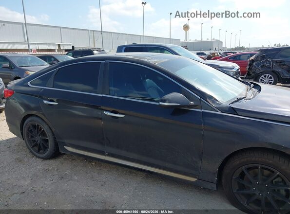 5NPE34AF5GH374527 2016 HYUNDAI SONATA Black უკანა სალონის ხედი
