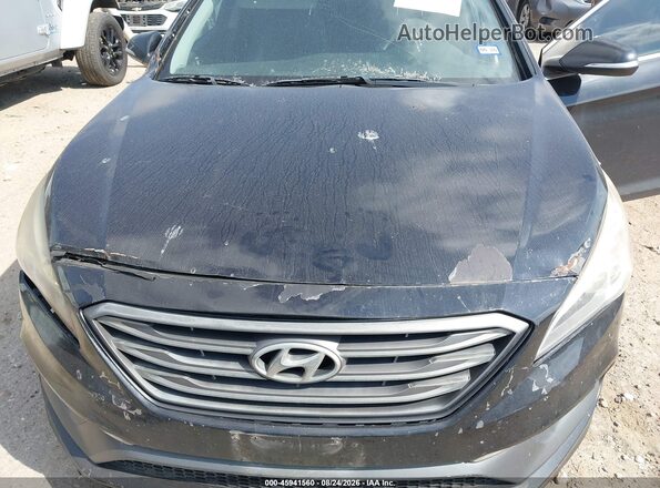 5NPE34AF5GH374527 2016 HYUNDAI SONATA Black უკანა ხედი