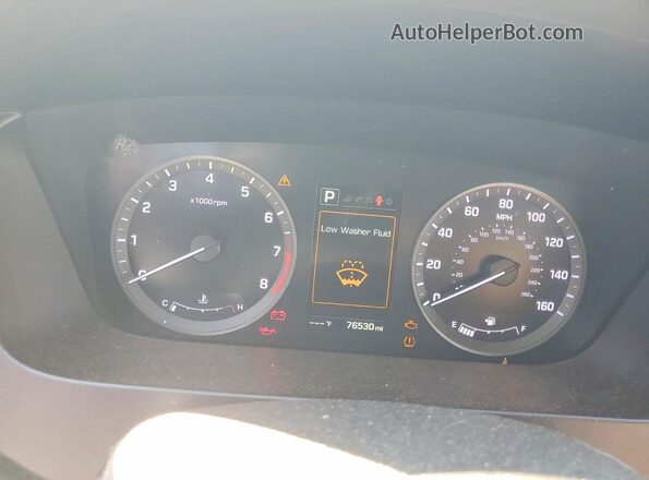 5NPE34AF5GH408742 2016 HYUNDAI SONATA White Instrument cluster view