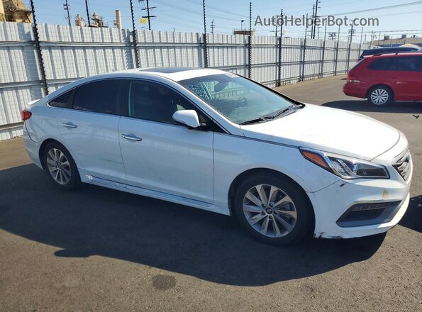 5NPE34AF5GH408742 2016 HYUNDAI SONATA White Front right