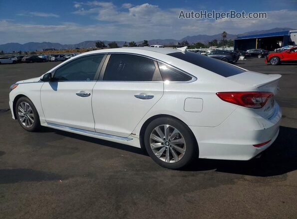 5NPE34AF5GH408742 2016 HYUNDAI SONATA White Rear left
