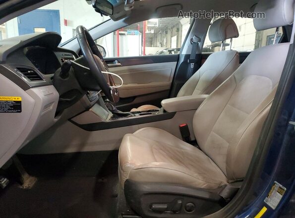 5NPE34AF5GH433480 2016 HYUNDAI SONATA Blue Front interior view