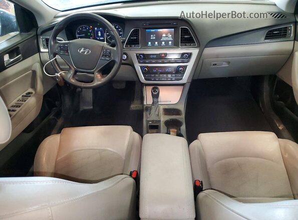 5NPE34AF5GH433480 2016 HYUNDAI SONATA Blue Dashboard view