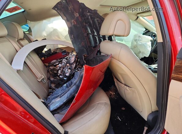 5NPE34AF5HH455674 2017 HYUNDAI SONATA Red Rear seats view