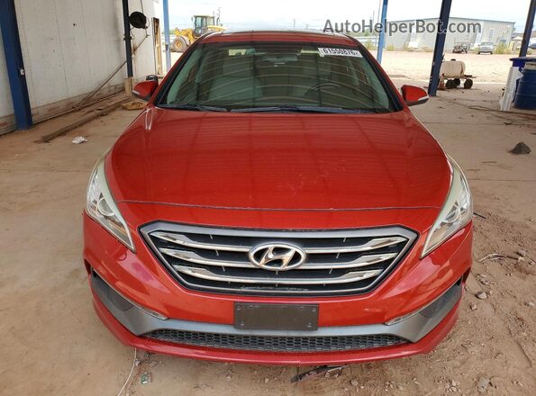 5NPE34AF5HH459059 2017 HYUNDAI SONATA Red Вид спереду
