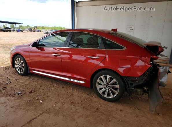 5NPE34AF5HH459059 2017 HYUNDAI SONATA Red Задня ліва чверть