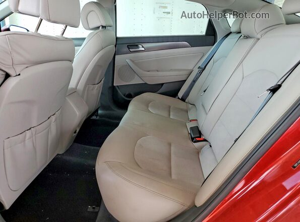 5NPE34AF5HH459059 2017 HYUNDAI SONATA Red Вид задніх сидінь