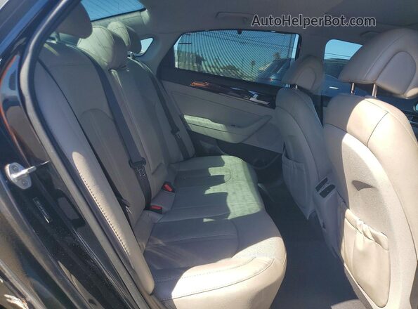 5NPE34AF5HH466254 2017 HYUNDAI SONATA Black Rear seats view