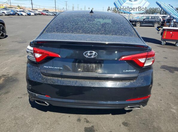 5NPE34AF5HH466254 2017 HYUNDAI SONATA Black Rear view