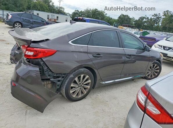 5NPE34AF5HH480512 2017 HYUNDAI SONATA Gray Задня права чверть