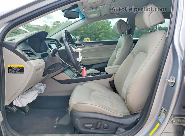 5NPE34AF5HH502329 2017 HYUNDAI SONATA Silver Սալոնի դիմացի տեսք