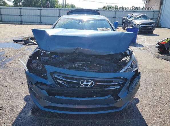 5NPE34AF5HH521088 2017 HYUNDAI SONATA Teal წინა ხედი